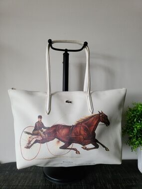 Lacoste RARE 'The Trotting Queen' Large Tote Bag